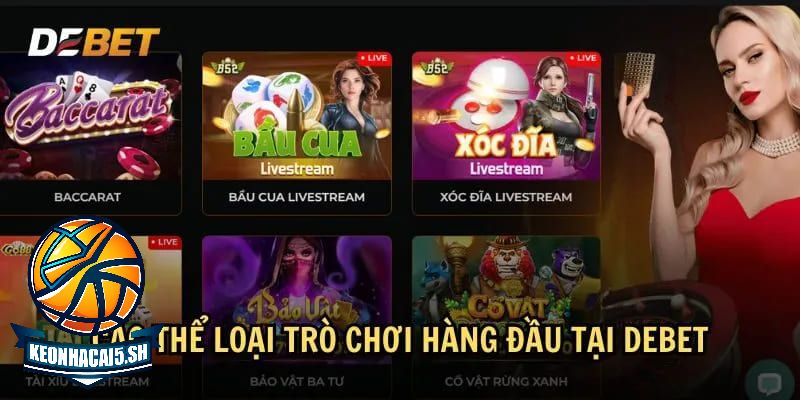 Giới thiệu về các thể loại trò chơi đỉnh nhất DEBET