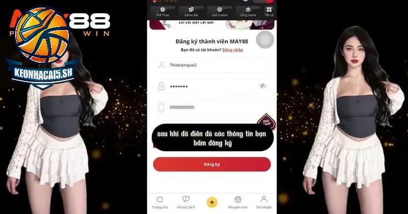 Hướng dẫn các thao tác cơ bản đăng ký chơi tại May88