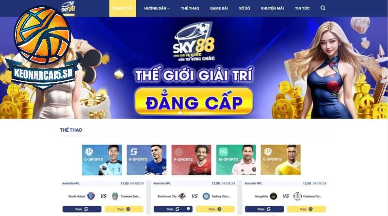 Thể thao là một trong các sản phẩm chủ đạo và thế mạnh tại nhà cái SKY88