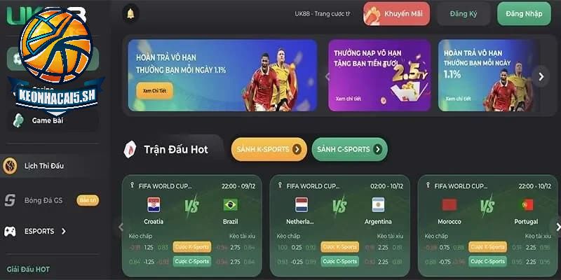 UK88 nằm trong top nhà cái uy tín hàng đầu hiện nay