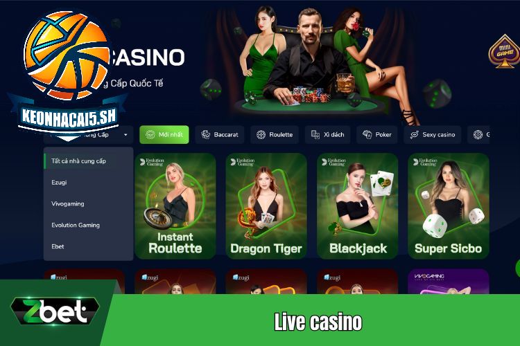 Live casino Zbet
